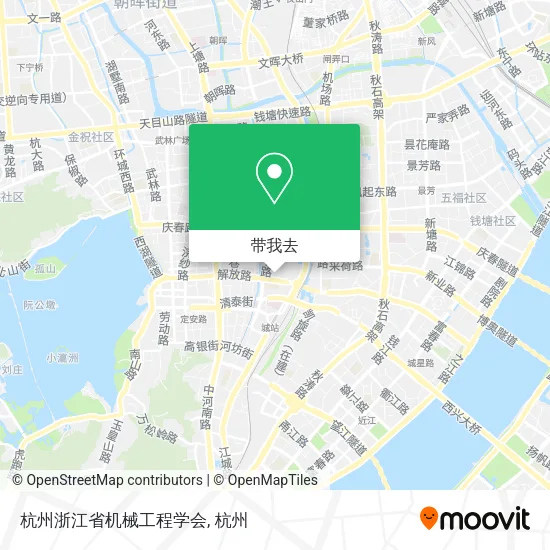 杭州浙江省机械工程学会地图