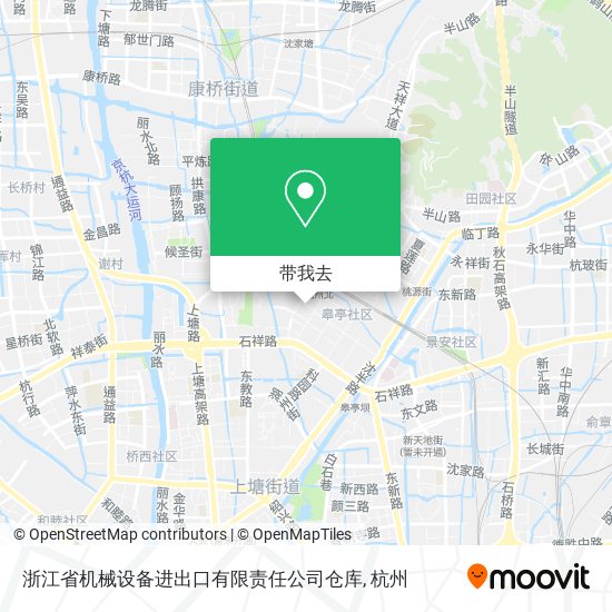 浙江省机械设备进出口有限责任公司仓库地图