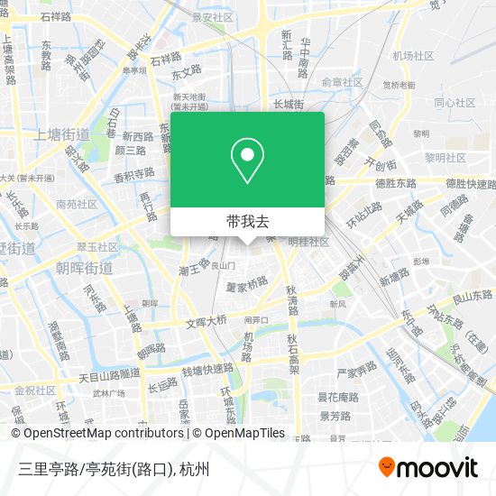 三里亭路/亭苑街(路口)地图