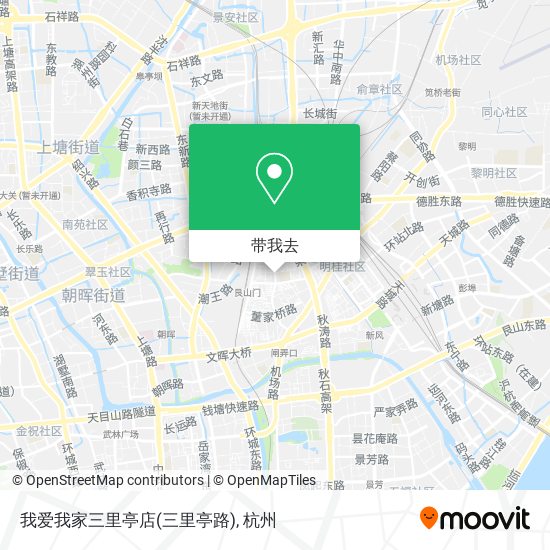 我爱我家三里亭店(三里亭路)地图