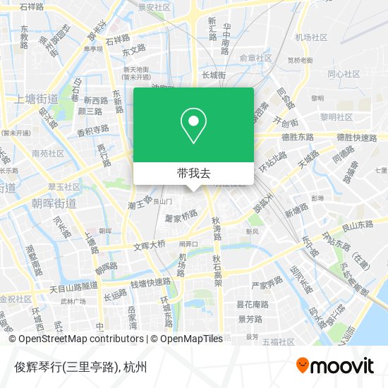俊辉琴行(三里亭路)地图