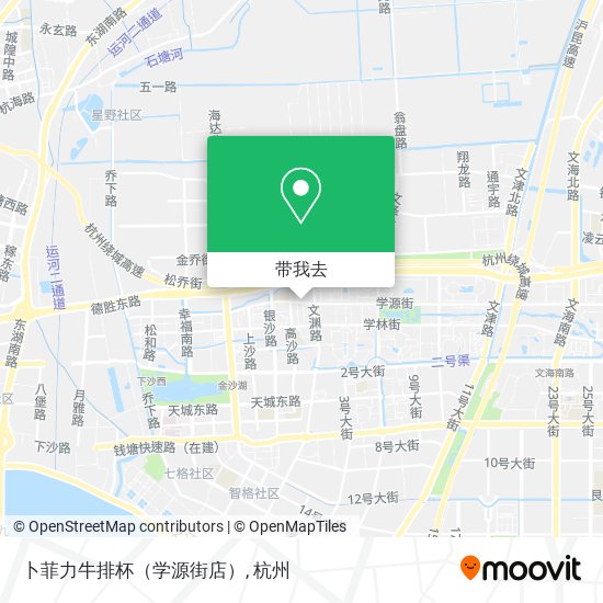 卜菲力牛排杯（学源街店）地图