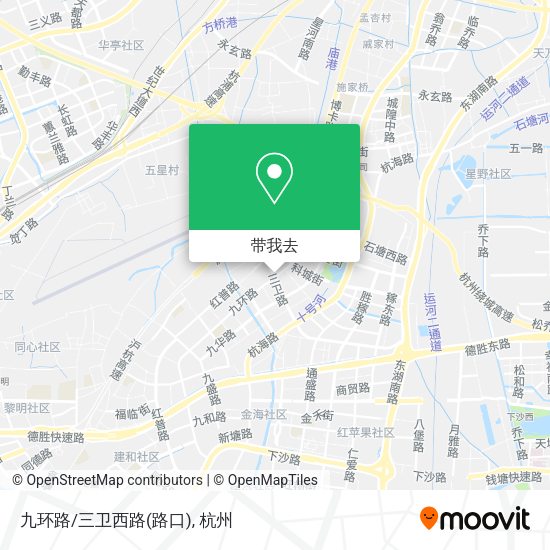 九环路/三卫西路(路口)地图