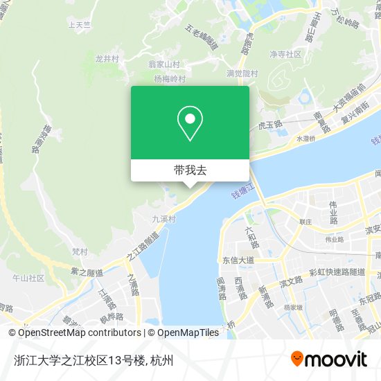 浙江大学之江校区13号楼地图