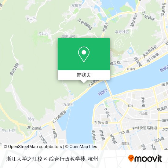 浙江大学之江校区-综合行政教学楼地图