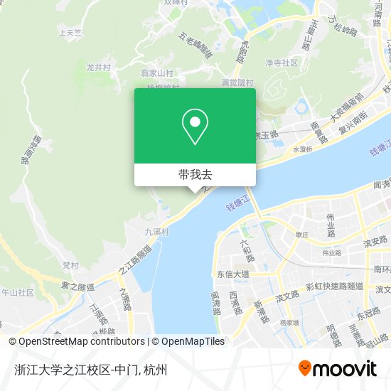 浙江大学之江校区-中门地图