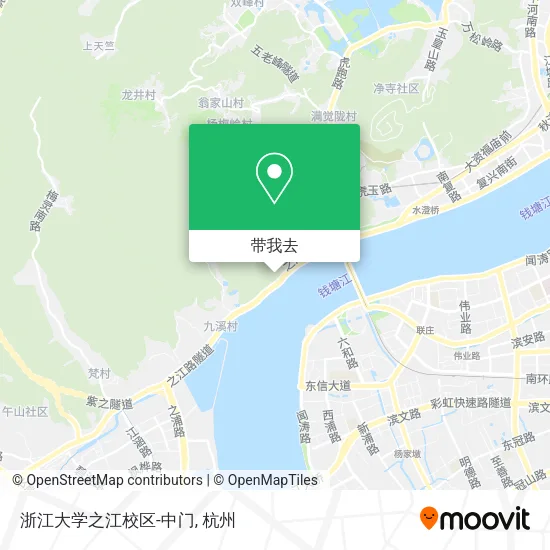 浙江大学之江校区-中门地图