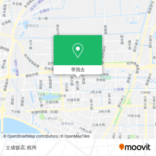 士成饭店地图