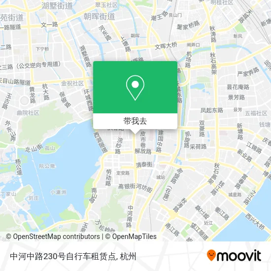 中河中路230号自行车租赁点地图