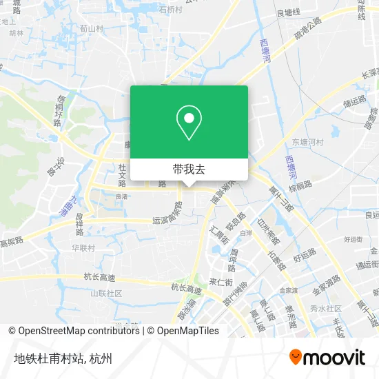地铁杜甫村站地图