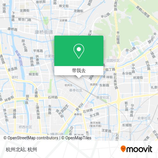 杭州北站地图