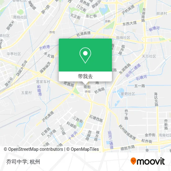乔司中学地图