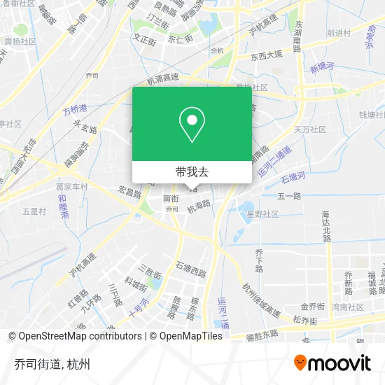 乔司街道地图