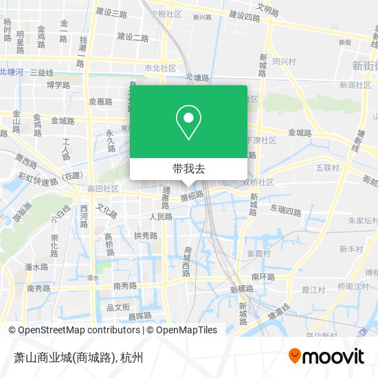 萧山商业城(商城路)地图