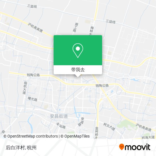 后白洋村地图