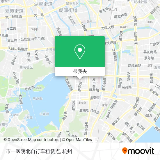 市一医院北自行车租赁点地图