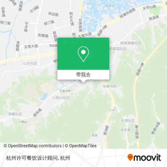 杭州许可餐饮设计顾问地图