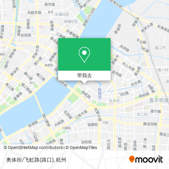 奥体街/飞虹路(路口)地图