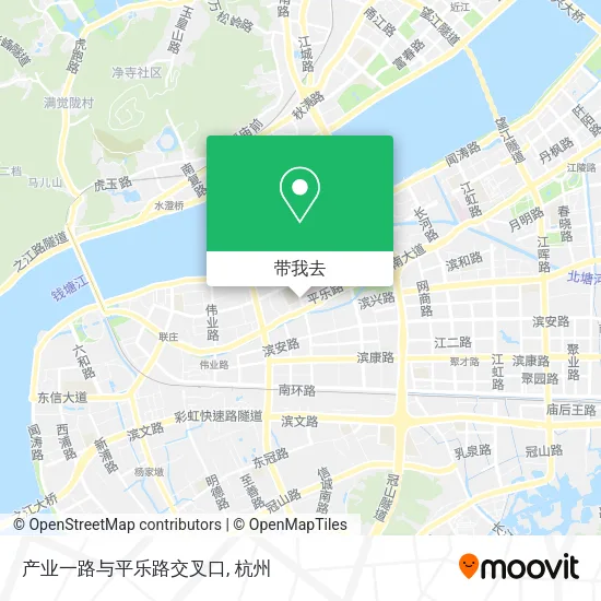 产业一路与平乐路交叉口地图
