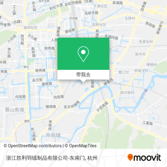 浙江胜利羽绒制品有限公司-东南门地图