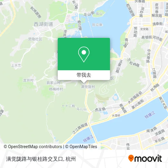 满觉陇路与银桂路交叉口地图