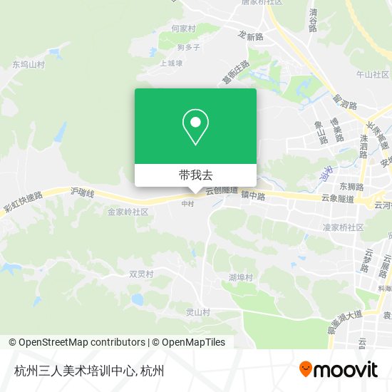 杭州三人美术培训中心地图