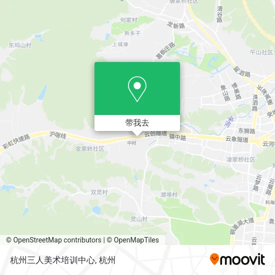 杭州三人美术培训中心地图