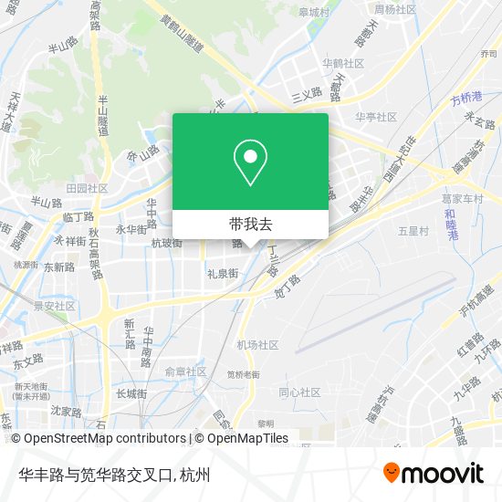 华丰路与笕华路交叉口地图