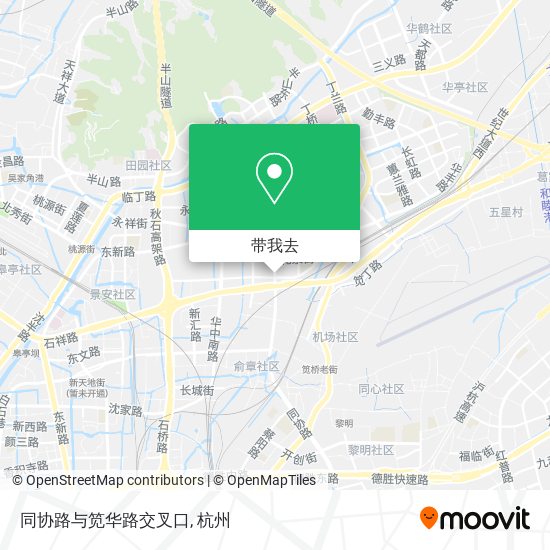 同协路与笕华路交叉口地图