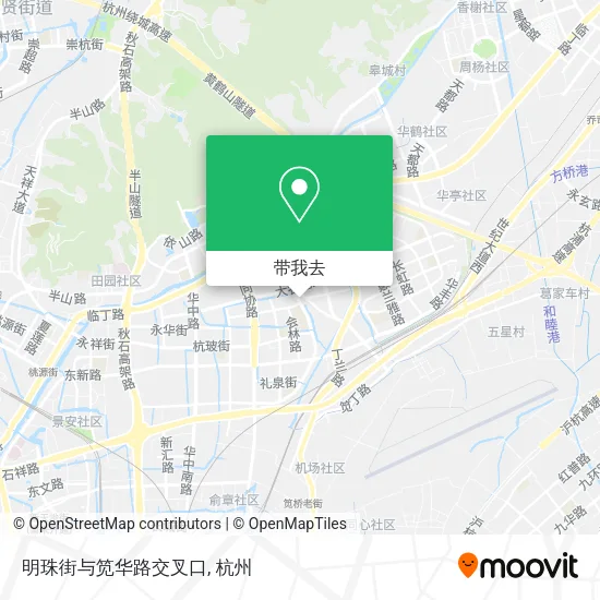 明珠街与笕华路交叉口地图