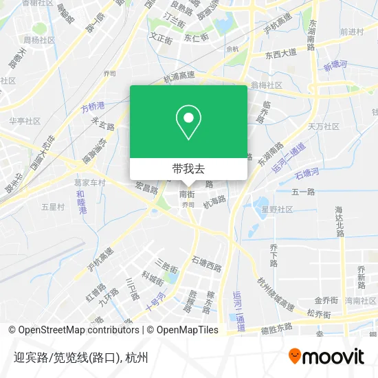 迎宾路/笕览线(路口)地图