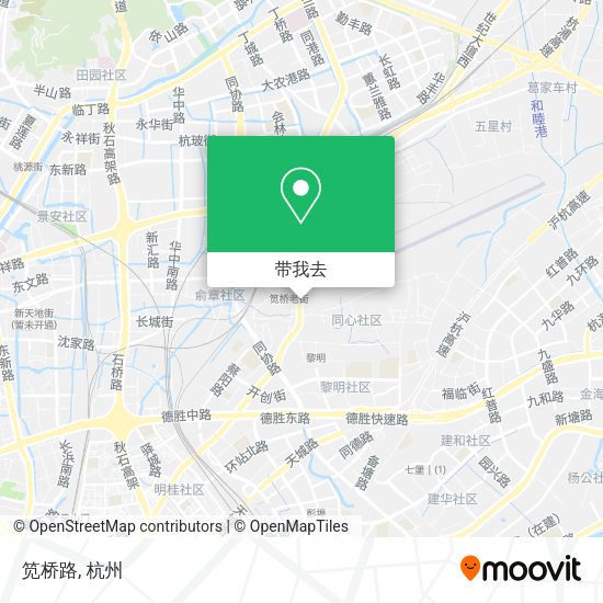 笕桥路地图
