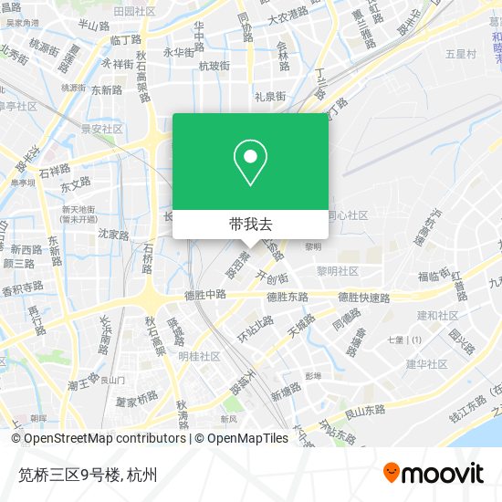 笕桥三区9号楼地图