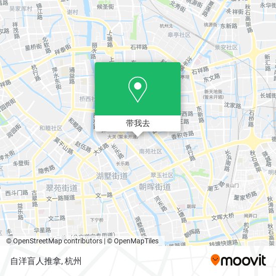 自洋盲人推拿地图