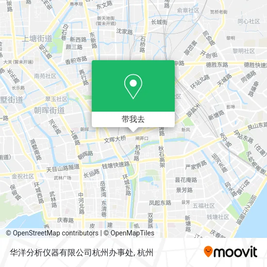 华洋分析仪器有限公司杭州办事处地图