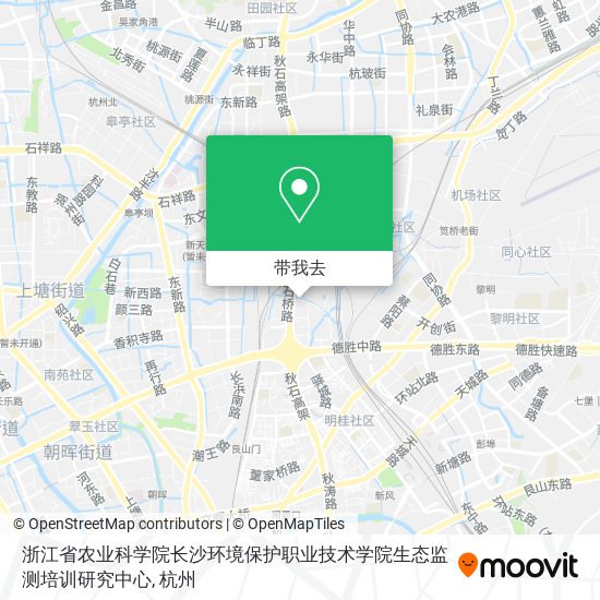 浙江省农业科学院长沙环境保护职业技术学院生态监测培训研究中心地图