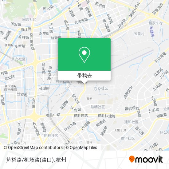 笕桥路/机场路(路口)地图