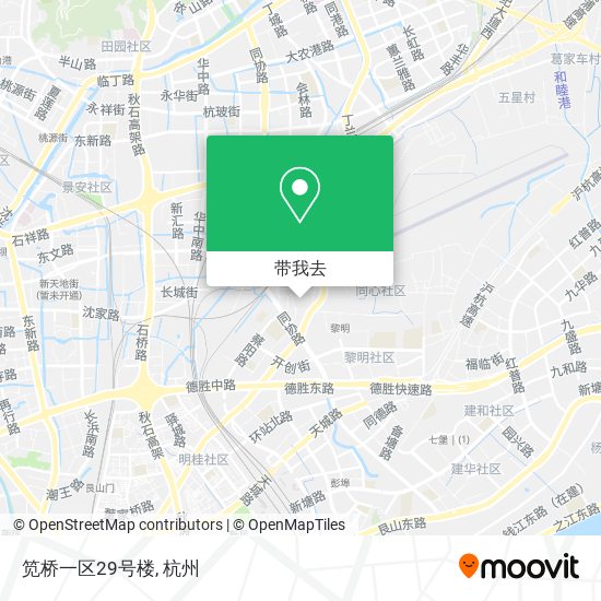 笕桥一区29号楼地图