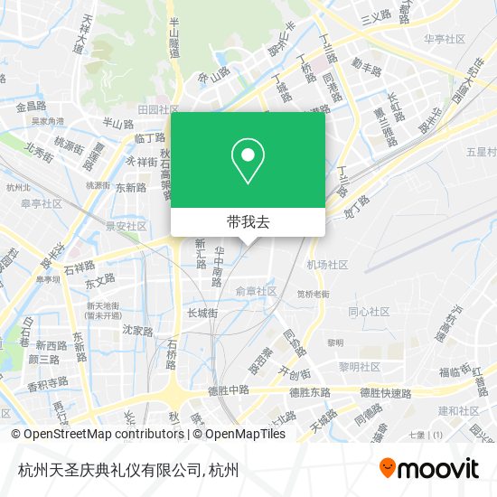 杭州天圣庆典礼仪有限公司地图