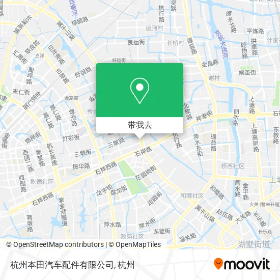 杭州本田汽车配件有限公司地图