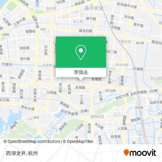 西湖龙井地图
