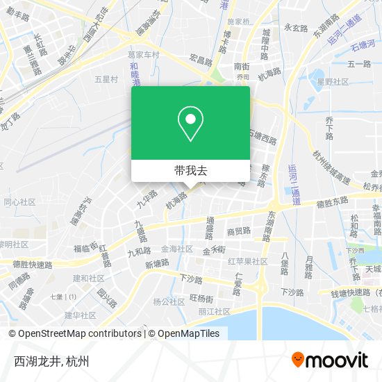 西湖龙井地图