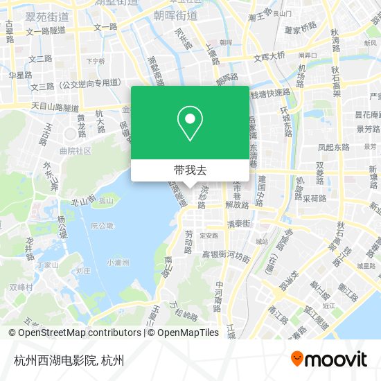 杭州西湖电影院地图