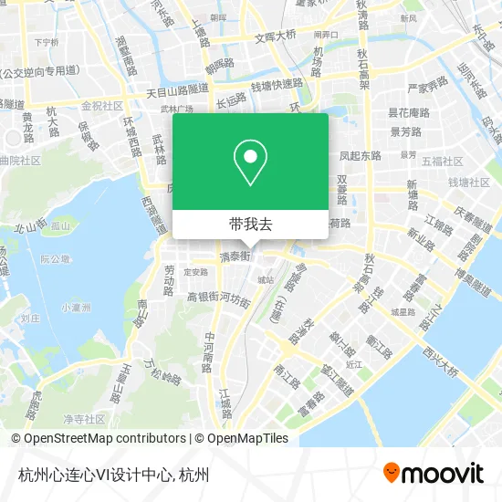 杭州心连心VI设计中心地图