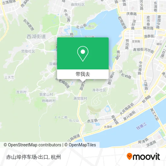 赤山埠停车场-出口地图