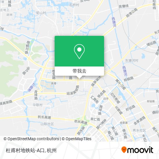 杜甫村地铁站-A口地图