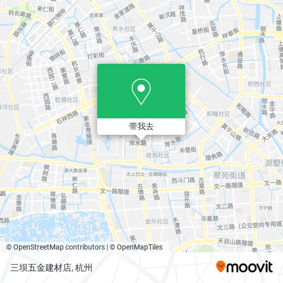 三坝五金建材店地图