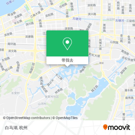 白马湖地图