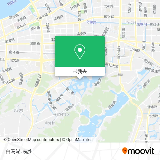 白马湖地图
