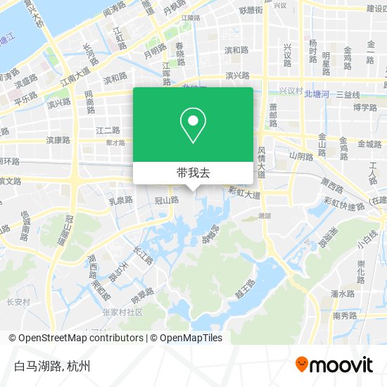 白马湖路地图